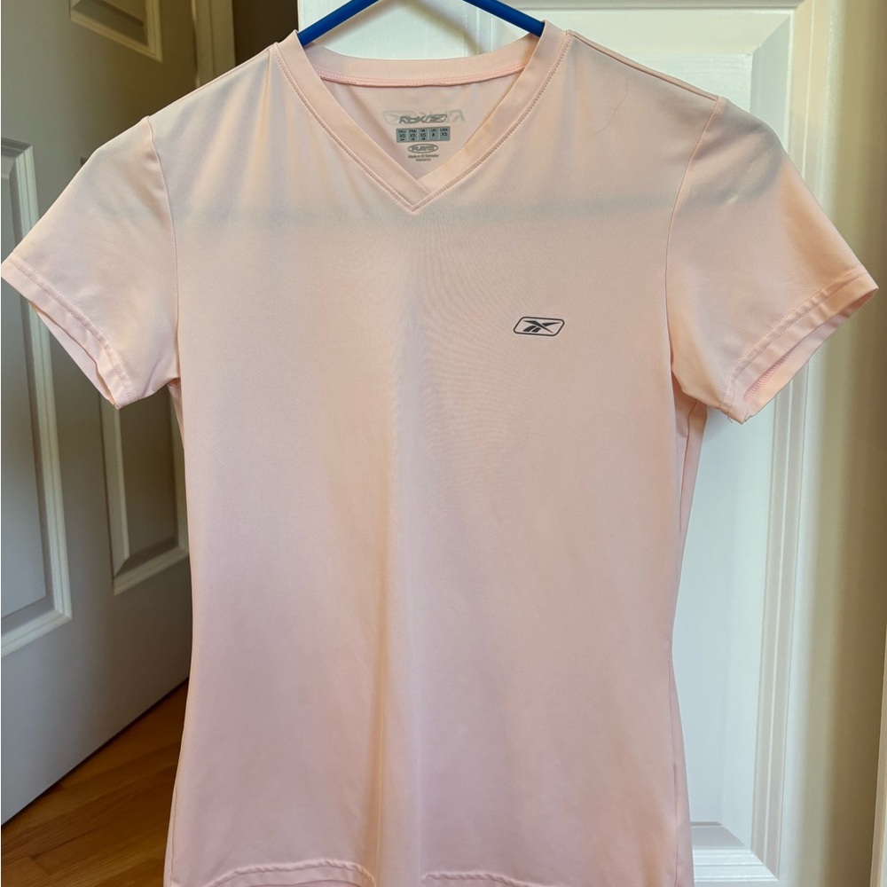 Reebok Pink Fitted Short Sleeve Tee